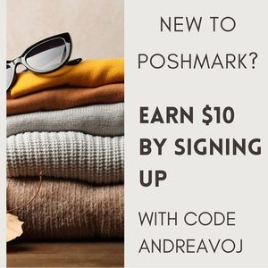 New to Poshmark? use code ANDREAVOJ to get $10